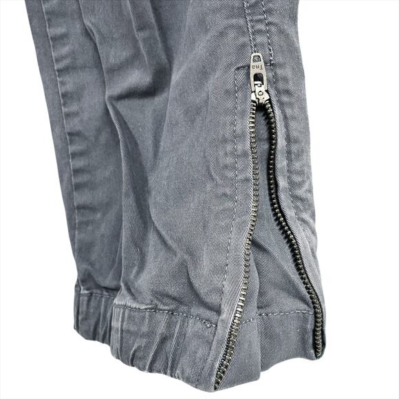 TNA ARITZIA Heroic Jogger Zip-Cuff Brushed Canvas Chino Pants Gray Size 8 - Picture 5 of 8